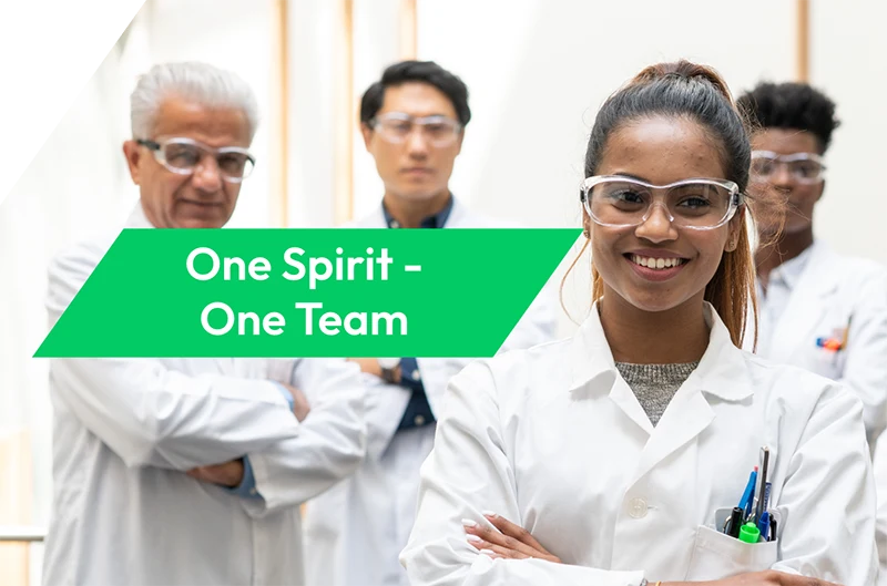 One spirit, one team section of the People and Culture page